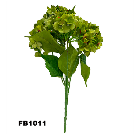 PARTY JOY 6 heads Silk Hydrangea Branch Artificial Flowers Bridal Bouquet for Wedding Office Party Garden Home Crafts DIY INS Decor (FB1011)