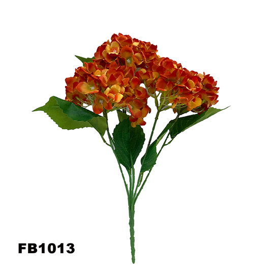 PARTY JOY 6 heads Silk Hydrangea Branch Artificial Flowers Bridal Bouquet for Wedding Office Party Garden Home Crafts DIY INS Decor (FB1013)