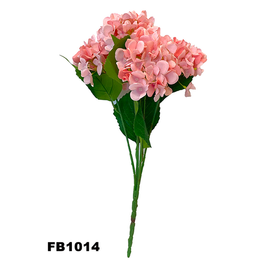PARTY JOY 6 heads Silk Hydrangea Branch Artificial Flowers Bridal Bouquet for Wedding Office Party Garden Home Crafts DIY INS Decor (FB1014)