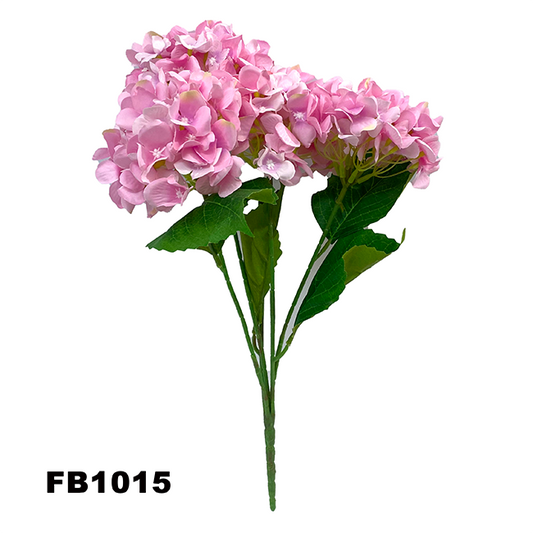 PARTY JOY 6 heads Silk Hydrangea Branch Artificial Flowers Bridal Bouquet for Wedding Office Party Garden Home Crafts DIY INS Decor (FB1015)