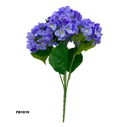 PARTY JOY 6 heads Silk Hydrangea Branch Artificial Flowers Bridal Bouquet for Wedding Office Party Garden Home Crafts DIY INS Decor (FB1019)