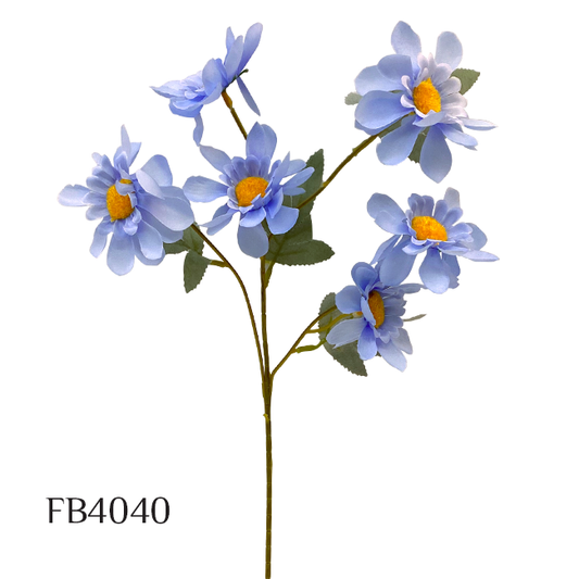 6 Heads Silk Daisy Artificial Flower Sunflower Bouquet Wedding Home Vase Floral Arrangement Table Decor Living Room Photo Props (FB4040)