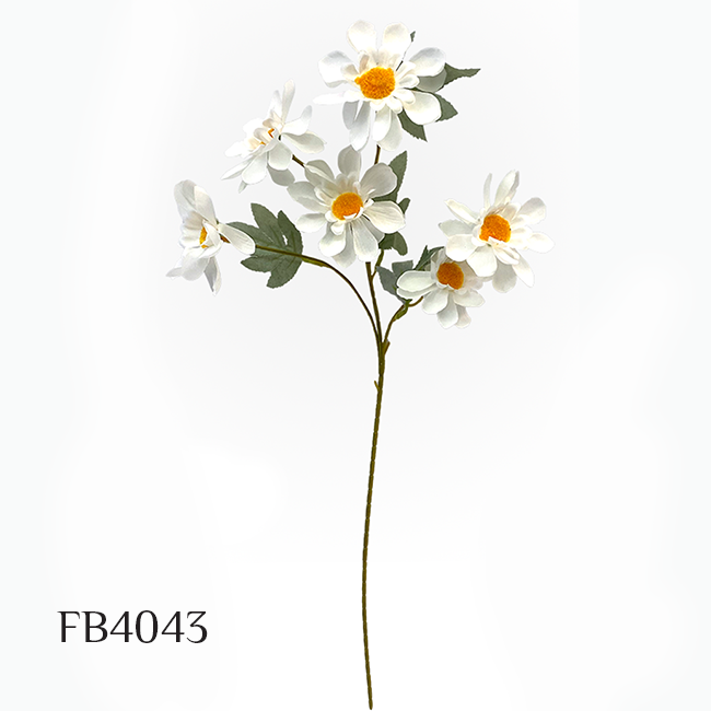 6 Heads Silk Daisy Artificial Flower Sunflower Bouquet Wedding Home Vase Floral Arrangement Table Decor Living Room Photo Props (FB4043)