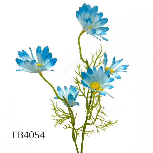 6 Heads Long Stem Daisy Flower Branch Simulation Fake Flower Garden Living Room Decoration Floor Display Artificial flowers (FB4054)