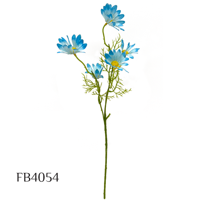 6 Heads Long Stem Daisy Flower Branch Simulation Fake Flower Garden Living Room Decoration Floor Display Artificial flowers (FB4054)