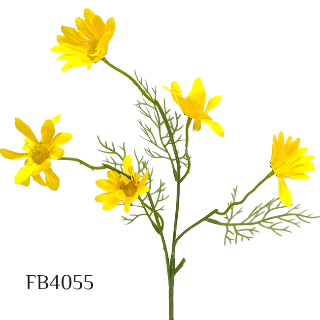 6 Heads Long Stem Daisy Flower Branch Simulation Fake Flower Garden Living Room Decoration Floor Display Artificial flowers (FB4055)