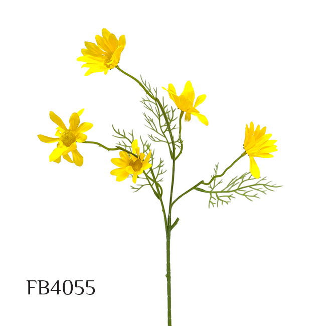 6 Heads Long Stem Daisy Flower Branch Simulation Fake Flower Garden Living Room Decoration Floor Display Artificial flowers (FB4055)
