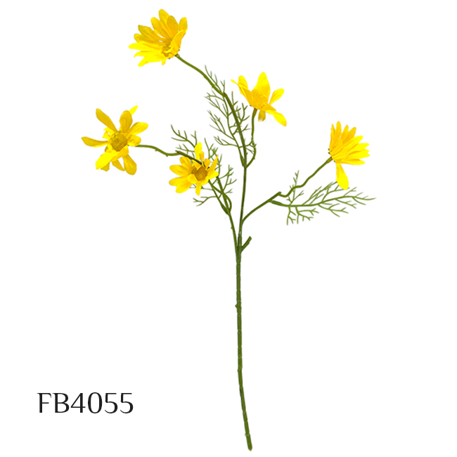 6 Heads Long Stem Daisy Flower Branch Simulation Fake Flower Garden Living Room Decoration Floor Display Artificial flowers (FB4055)
