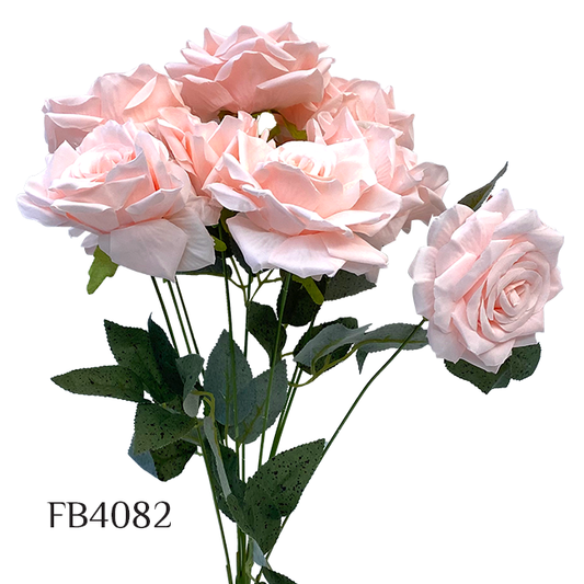 Artificial Rose  Flower Silk Flowers 9 Branches Faux Flower Bouquet Home Wedding Decoration Home Decor Party Garden Office (FB4082)