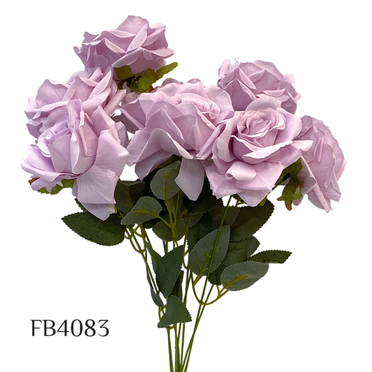 Artificial Rose  Flower Silk Flowers 9 Branches Faux Flower Bouquet Home Wedding Decoration Home Decor Party Garden Office (FB4083)