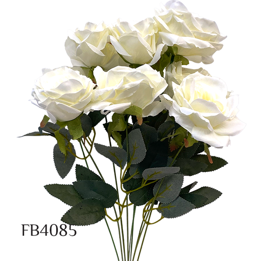 Artificial Rose  Flower Silk Flowers 9 Branches Faux Flower Bouquet Home Wedding Decoration Home Decor Party Garden Office (FB4085)