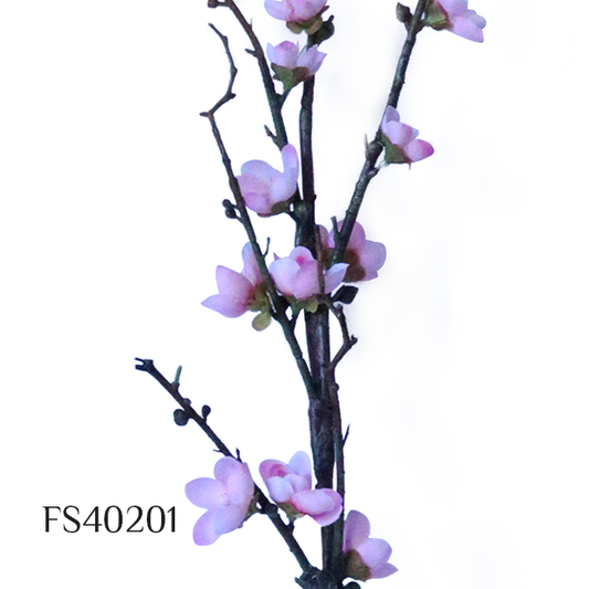 Products Artificial Silk Peach Bouquet Blossom Branch DIY Home Decor (FS40201)
