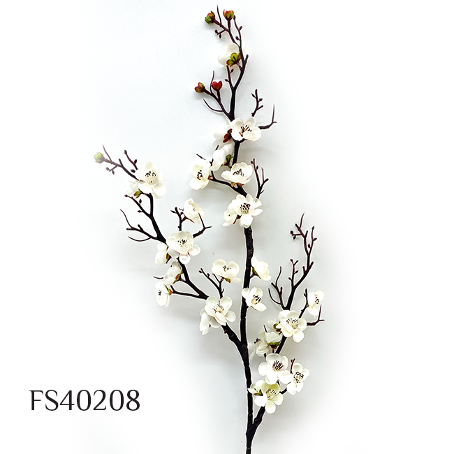 Artificial Silk Plum Blossom Bouquet DIY Home Decoration (FS40208)