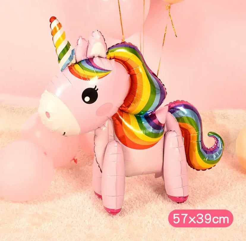 Butterfly And Unicorn Baby Shark Photo Frame Hot air Foil Balloons