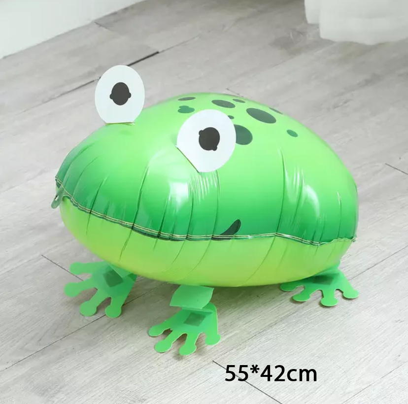Jungle Cartoon Animal Balloon Rabbit Fox Penguin Hippo Tiger Crocodile Alluminum Foil Balloon Zoo Party Children's Toy