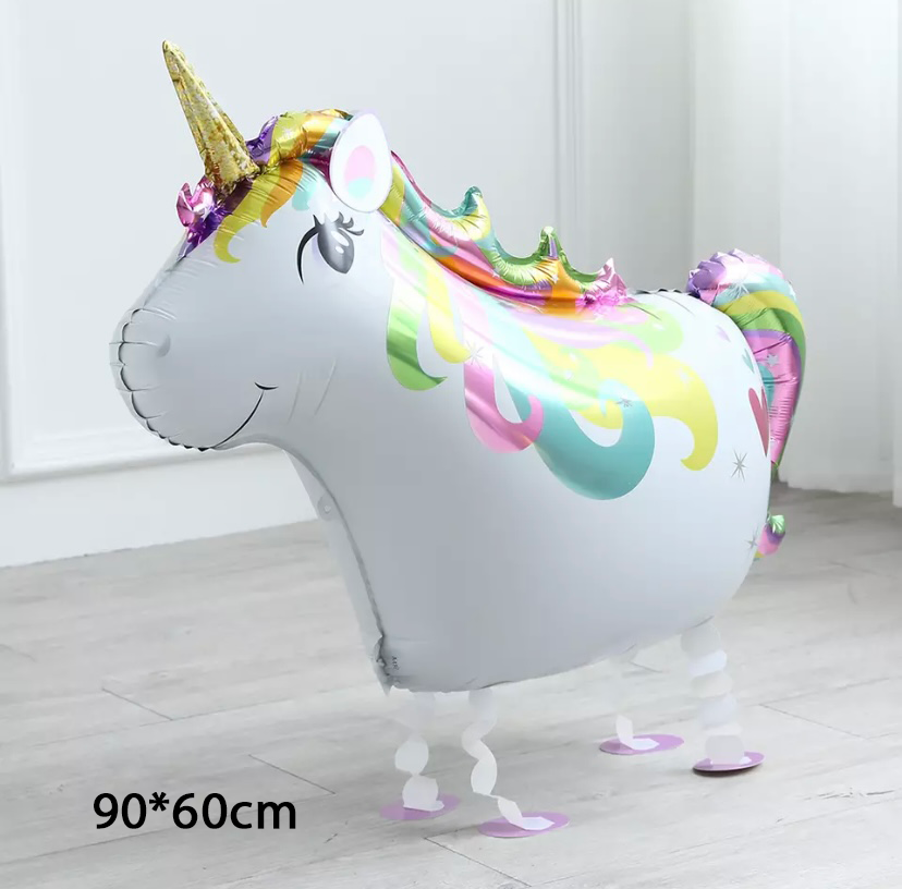 Jungle Cartoon Animal Balloon Rabbit Fox Penguin Hippo Tiger Crocodile Alluminum Foil Balloon Zoo Party Children's Toy