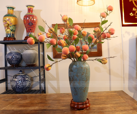 88CM Tall Artificial Flower Arrangement Realistic Peach Branches (ARAJ1)