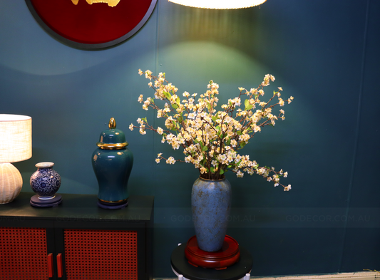 1M Tall Artificial Flowers Arrangement Cherry Blossom In Vase (ARBK2)
