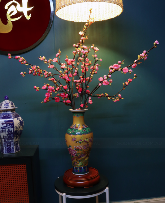 1.14M Tall Artificial Flowers Plum Blossom in Vase (ARBJ1)