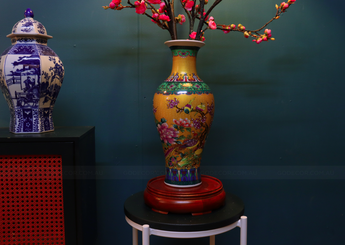 1.14M Tall Artificial Flowers Plum Blossom in Vase (ARBJ1)