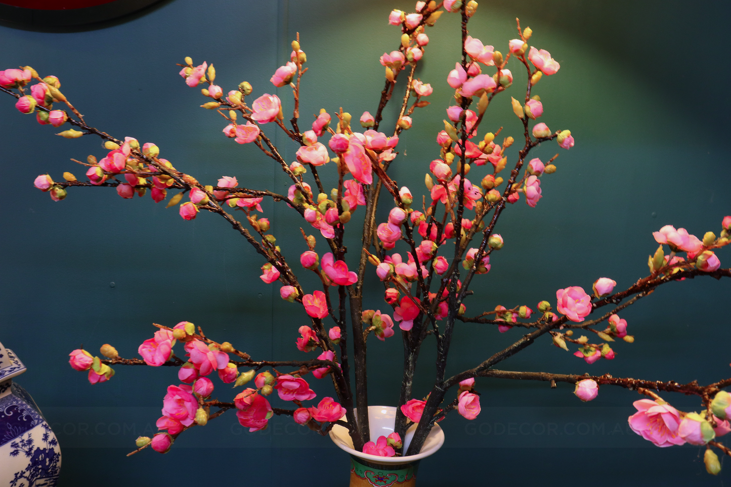 1.14M Tall Artificial Flowers Plum Blossom in Vase (ARBJ1)