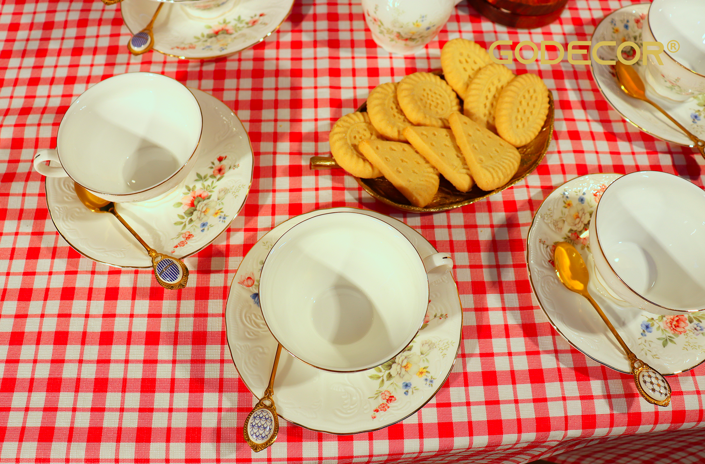 21 Pcs Vintage England Tea Set Top Grade Ceramic