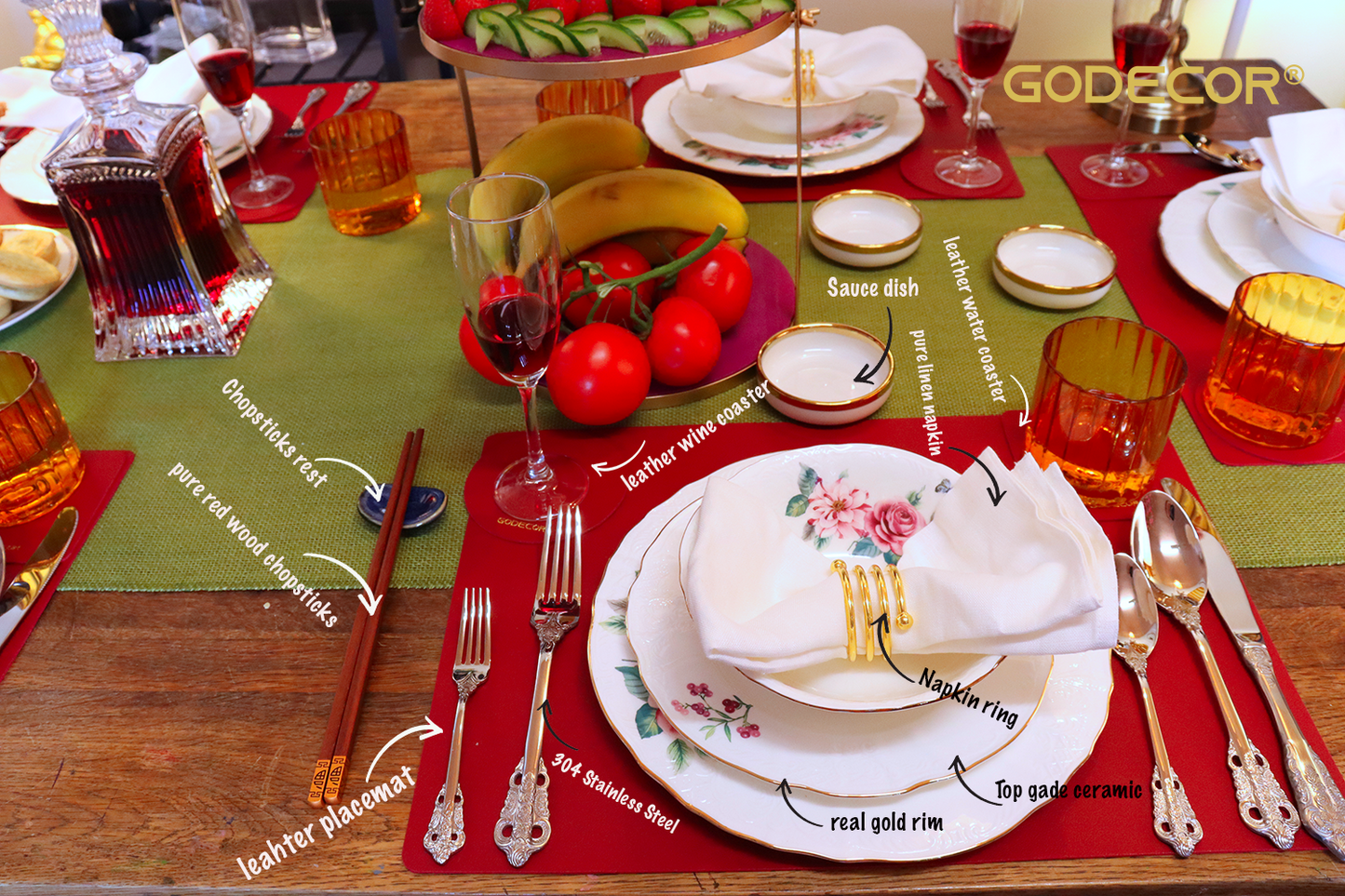 110 Pcs Luxury Table Setting Multi Styles For 6 With Embossed White Dinnerwares