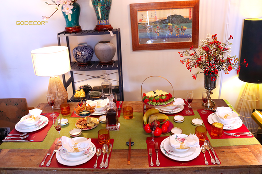 18 Pcs Gold Rim Dinnerware Embossed White with Rose Pattern