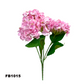 PARTY JOY 6 heads Silk Hydrangea Branch Artificial Flowers Bridal Bouquet for Wedding Office Party Garden Home Crafts DIY INS Decor (FB1015)