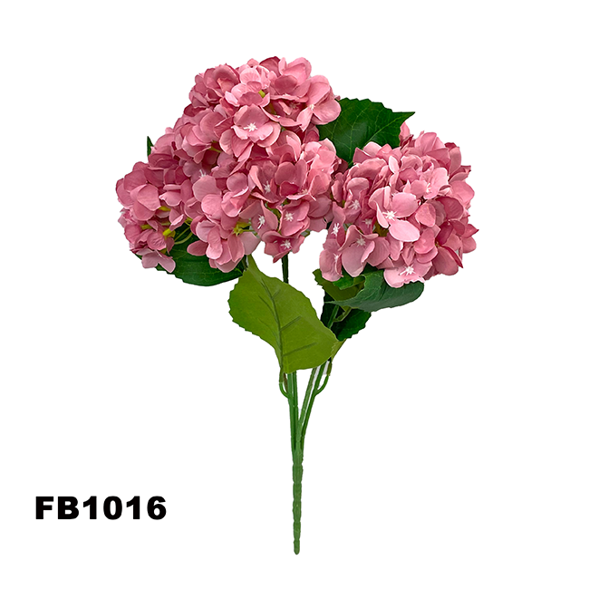 PARTY JOY 6 heads Silk Hydrangea Branch Artificial Flowers Bridal Bouquet for Wedding Office Party Garden Home Crafts DIY INS Decor (FB1016)