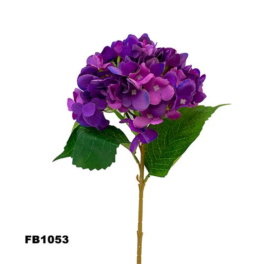 PARTY JOY 6 heads Silk Hydrangea Branch Artificial Flowers Bridal Bouquet for Wedding Office Party Garden Home Crafts DIY INS Decor (FB1053)