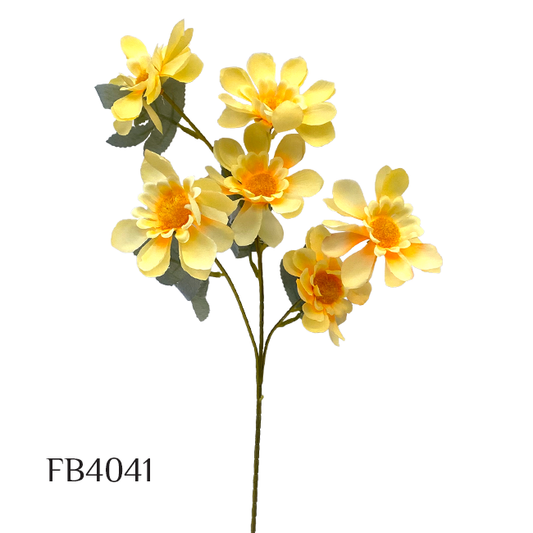 6 Heads Silk Daisy Artificial Flower Sunflower Bouquet Wedding Home Vase Floral Arrangement Table Decor Living Room Photo Props (FB4041)