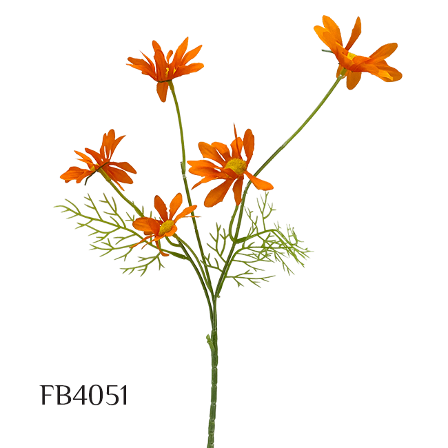 6 Heads Long Stem Daisy Flower Branch Simulation Fake Flower Garden Living Room Decoration Floor Display Artificial Flowers (FB4051)