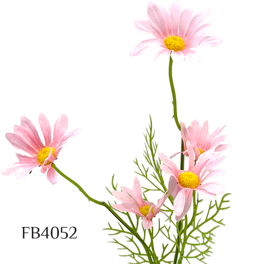 6 Heads Long Stem Daisy Flower Branch Simulation Fake Flower Garden Living Room Decoration Floor Display Artificial Flowers (FB4052)