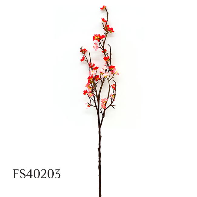Artificial Silk Plum Bouquet Blossom Branch DIY Home Decor (FS40203)