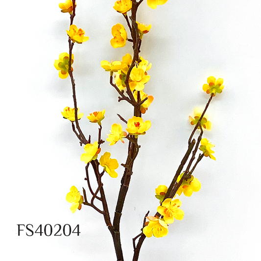 Artificial Silk Apricot  Bouquet Blossom Branch DIY Home Decor Bouquet for Wedding Office Party Garden Home Crafts DIY INS Decor (FS40204)