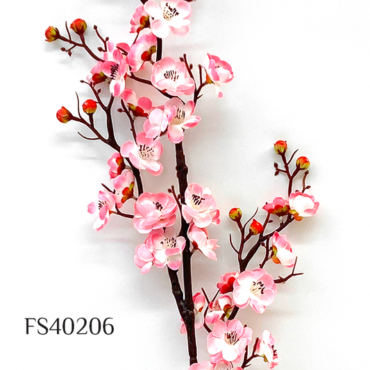 Artificial Silk Peach Bouquet Blossom Branch DIY Home Decor (FS40206)