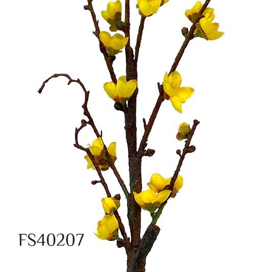Artificial Silk Apricot Flower For Wedding Party Office Party Garden Restaurant DIY INS Decoration Crafts (FS40207)
