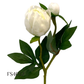 Artificial 2 Heads Peony Branch With Leaves Wedding Floral Garden Decor (FS4032)