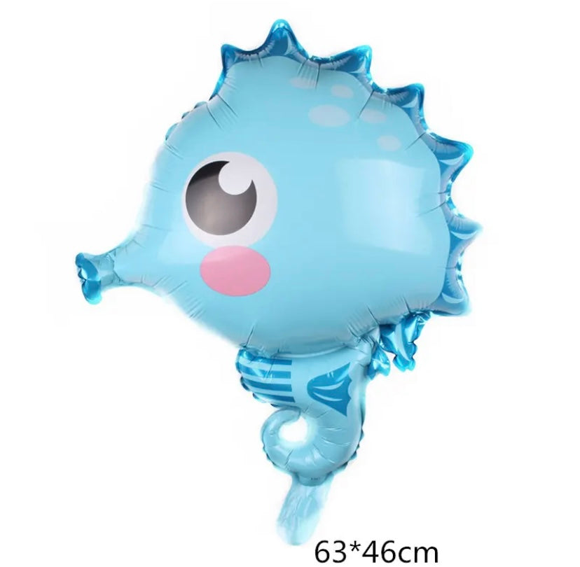 Fish Sea Animal Balloons Starfish Sea Horse Air Balloons Ocean World Under Sea Theme Birthday Party Decoration Baby Shower.
