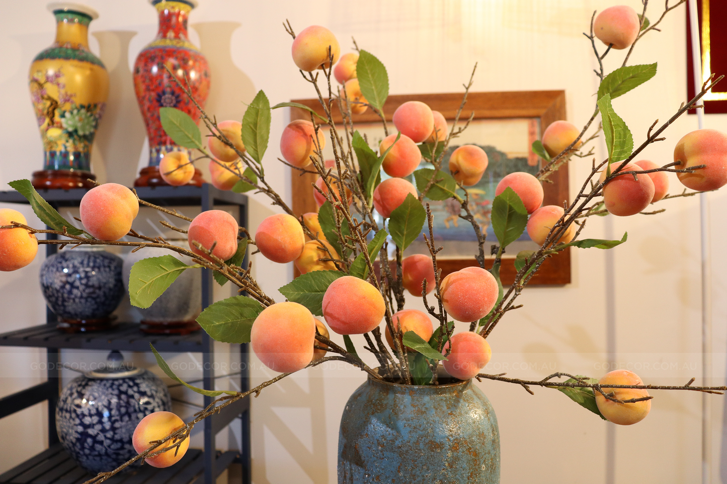 88CM Tall Artificial Flower Arrangement Realistic Peach Branches (ARAJ1)
