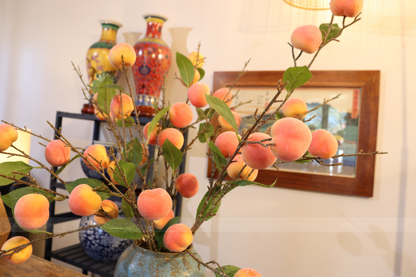 88CM Tall Artificial Flower Arrangement Realistic Peach Branches (ARAJ1)