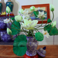 Extra Large Arrangement Artificial Flower Realistic Lotus In Blue & White Pattern Jar (ARCQ1)
