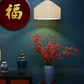 1M Tall Artifical Flower Arrangement Red Cherry Blossom In Vase (ARBK3)