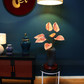 77CM Tall Artificial Flower Arrangement Orange Flamingo Flowers In Vase (ARBP1)