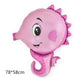Fish Sea Animal Balloons Starfish Sea Horse Air Balloons Ocean World Under Sea Theme Birthday Party Decoration Baby Shower.