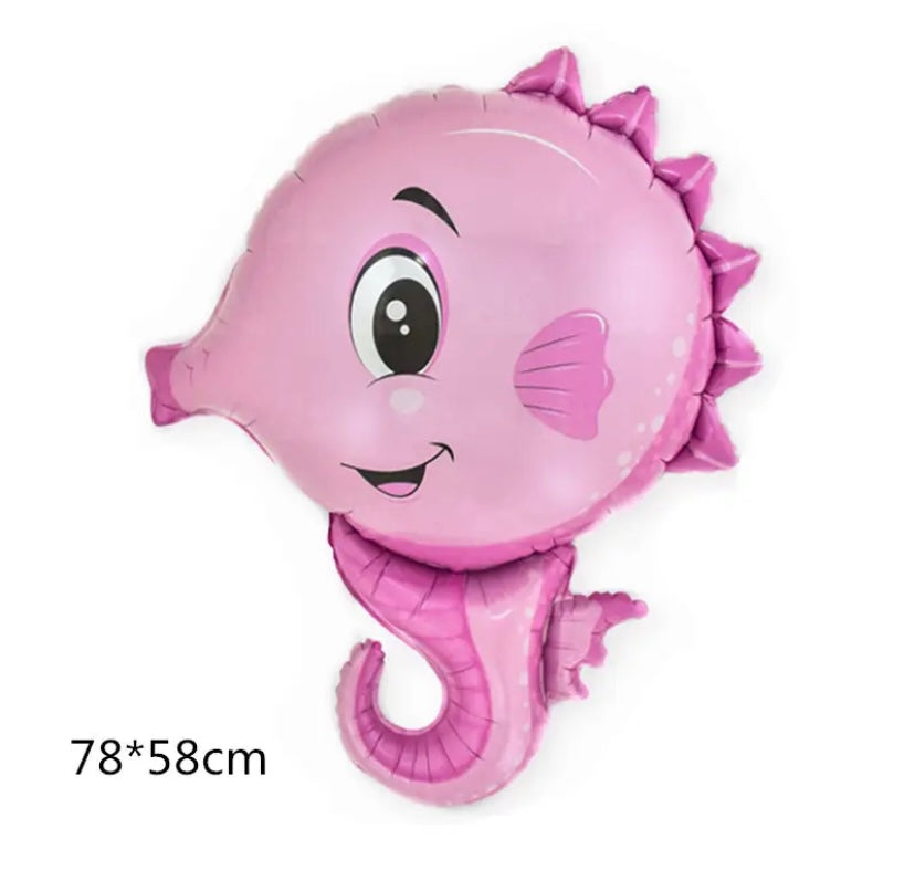 Fish Sea Animal Balloons Starfish Sea Horse Air Balloons Ocean World Under Sea Theme Birthday Party Decoration Baby Shower.