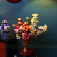 60CM Tall Arrangement Boutique Of Artificial Flower In Long Metal Vase (ARCA1)