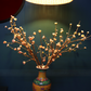 1M TALL Artificial Flowers Arrangement Plum Blossom Gold Branches in yellow Chinese Pattern Vase (ARCC1)