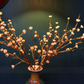 1M TALL Artificial Flowers Arrangement Plum Blossom Gold Branches in yellow Chinese Pattern Vase (ARCC1)